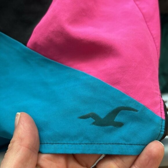Hollister Colour Block Athletic Shorts Sz M - Picture 7 of 7